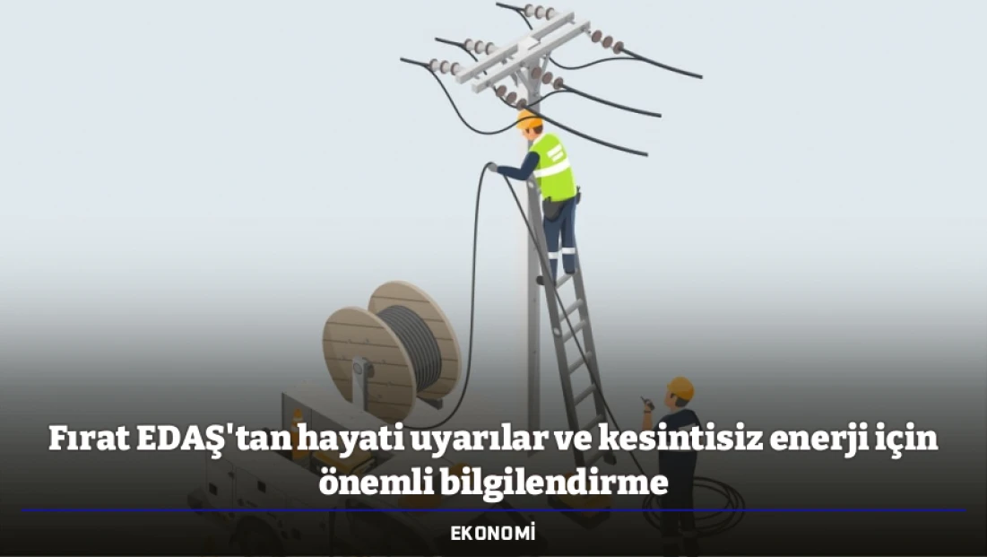 Fırat EDAŞ'tan hayati uyarılar ve kesintisiz enerji için önemli bilgilendirme