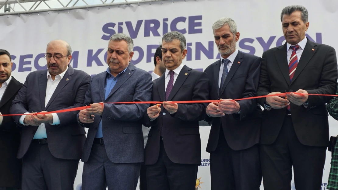 AK Parti Sivrice seçim koordinasyon merkezi açıldı