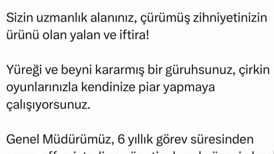 Başkan Şerifoğulları, 'Genel müdürümüz, yönetim kurulu üyesi olarak hizmetlerine devam ediyor'