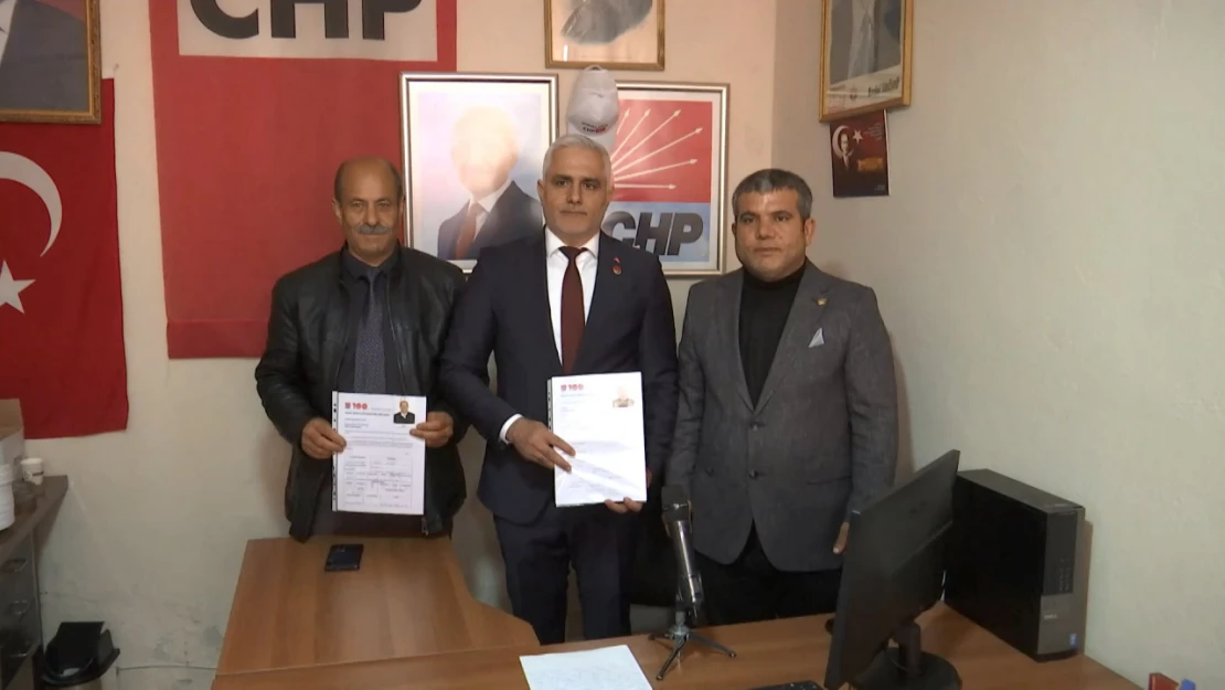CHP Keban belediye başkan adayı Alagöz, resmi başvurusunu yaptı