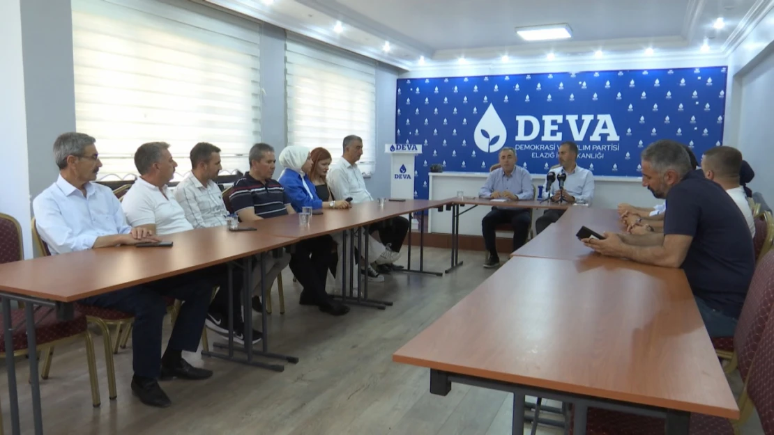 DEVA partisi Kahramanmaraş mv. Karatutlu Elazığ'a geldi