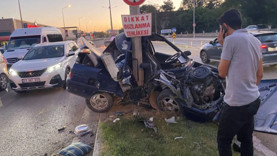 Elazığ'da feci kaza