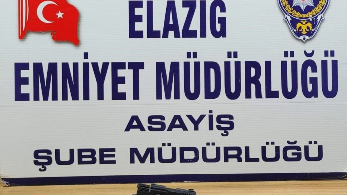 Elazığ'da güven uygulaması: Ruhsatsız silah ve uyuşturucu madde ele geçirildi