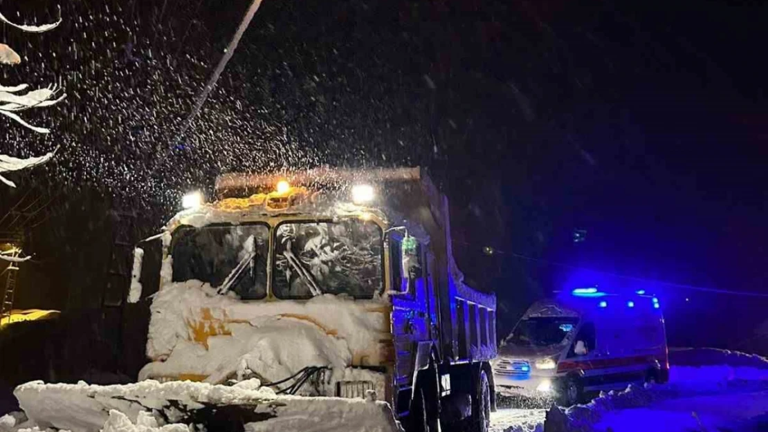 Elazığ'da hasta vatandaş için ekipler seferber oldu