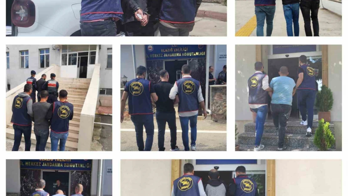 Elazığ'da kesinleşmiş hapis cezası bulunan 23 zanlı yakalandı