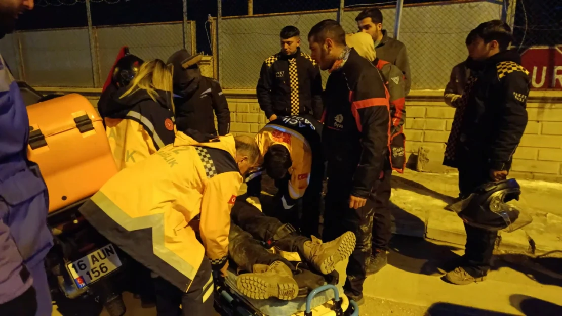 Elazığ'da motor kazası, 1 yaralı