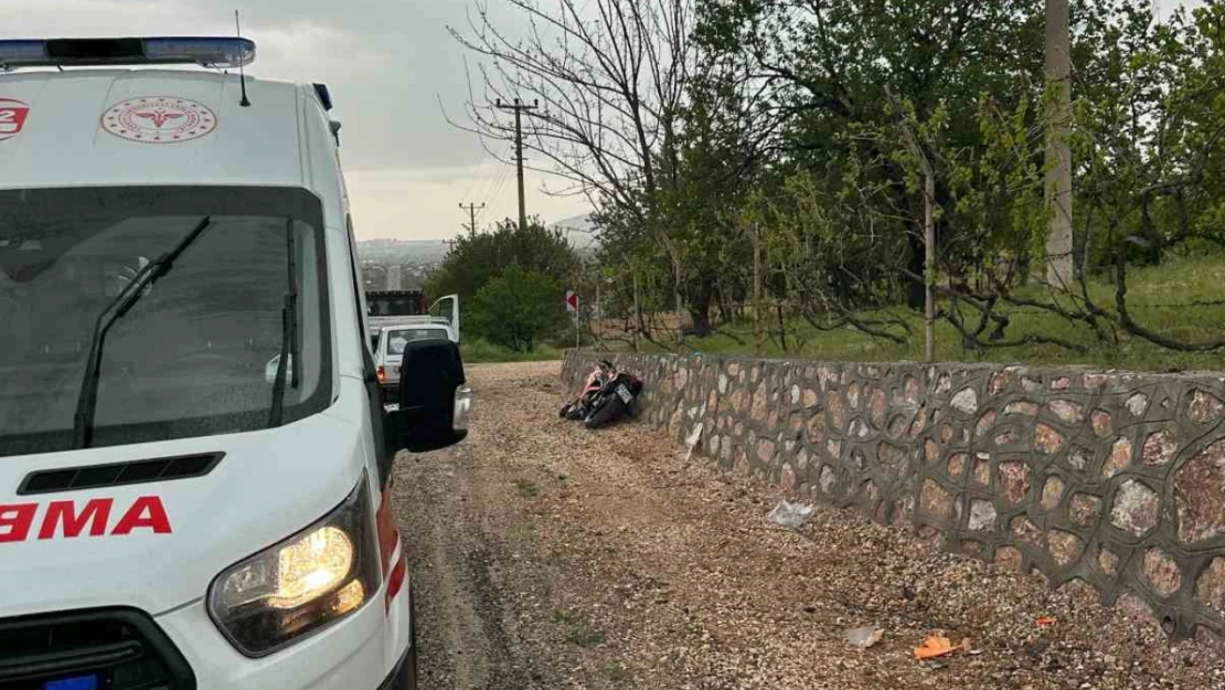 Elazığ'da motosiklet kazası: 1 yaralı