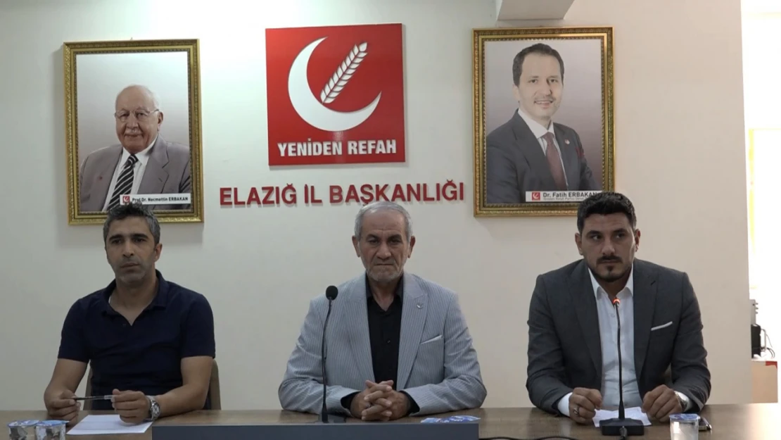 Elazığ'da Yeniden Refah partisi il divan toplantısı yapıldı