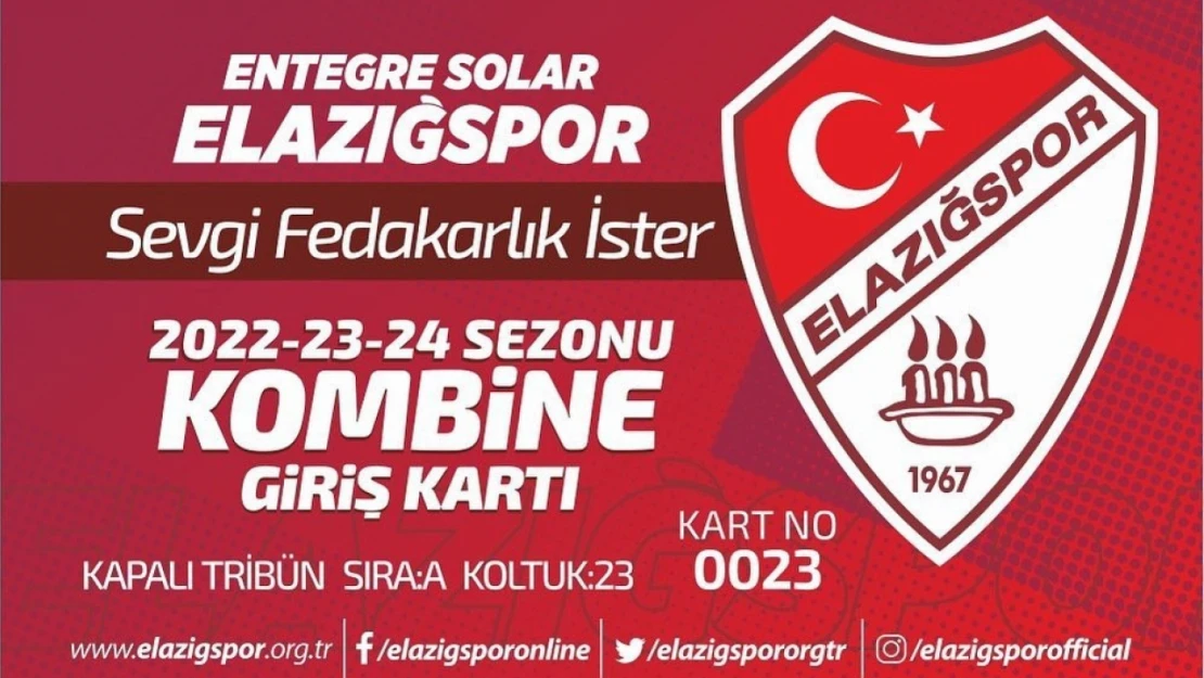 ES Elazığspor'dan kombine bilet kampanyası