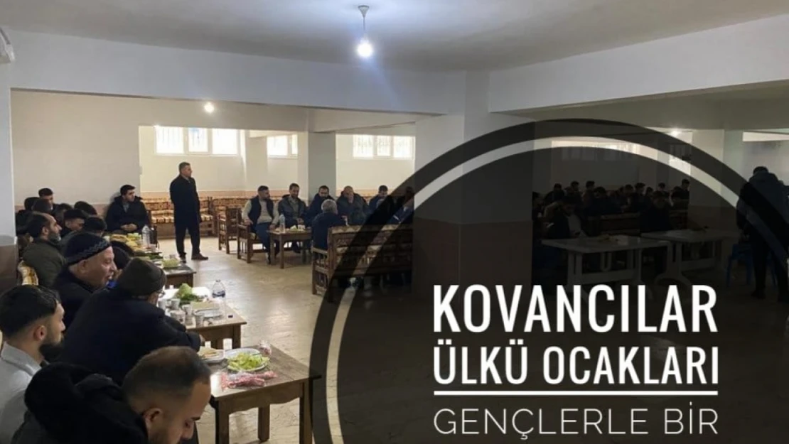 Kovancılar Ülkü Ocakları ilçe teşkilatında gençlerle buluşma programı gerçekleştirdi.