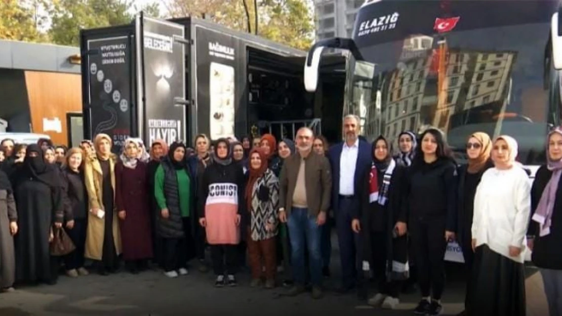 Memur-Sen Elazığ kadın kolları Diyarbakır'a gitmek üzere yola çıktı