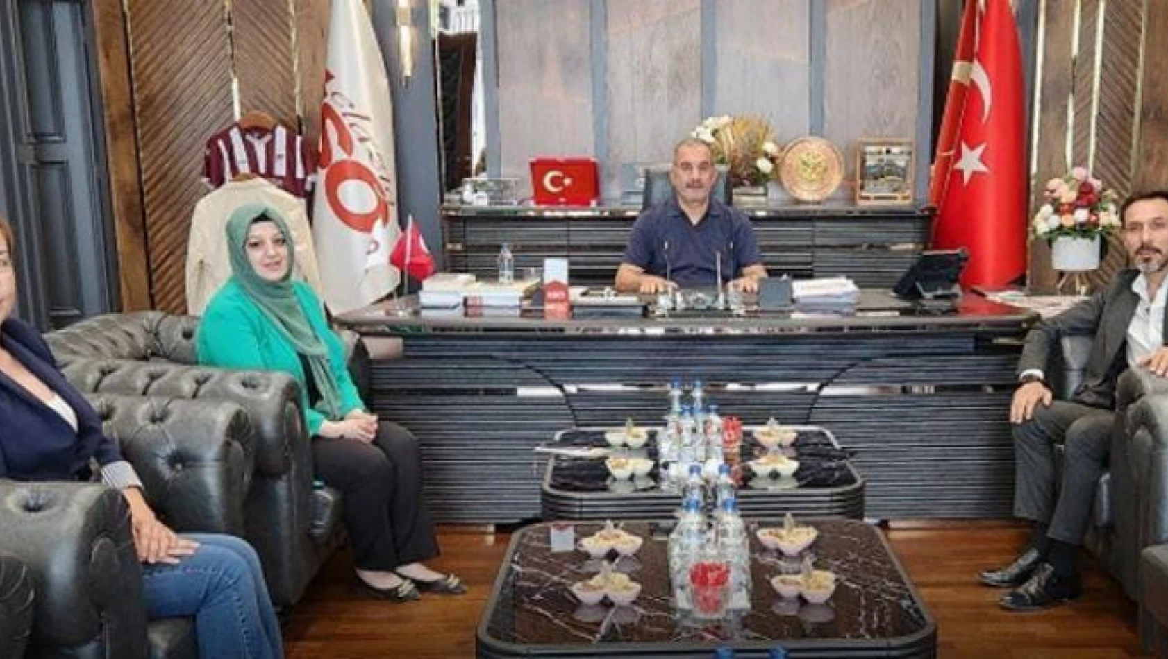 Başkan Türkoğlu, Başkan Alan ile bir araya geldi