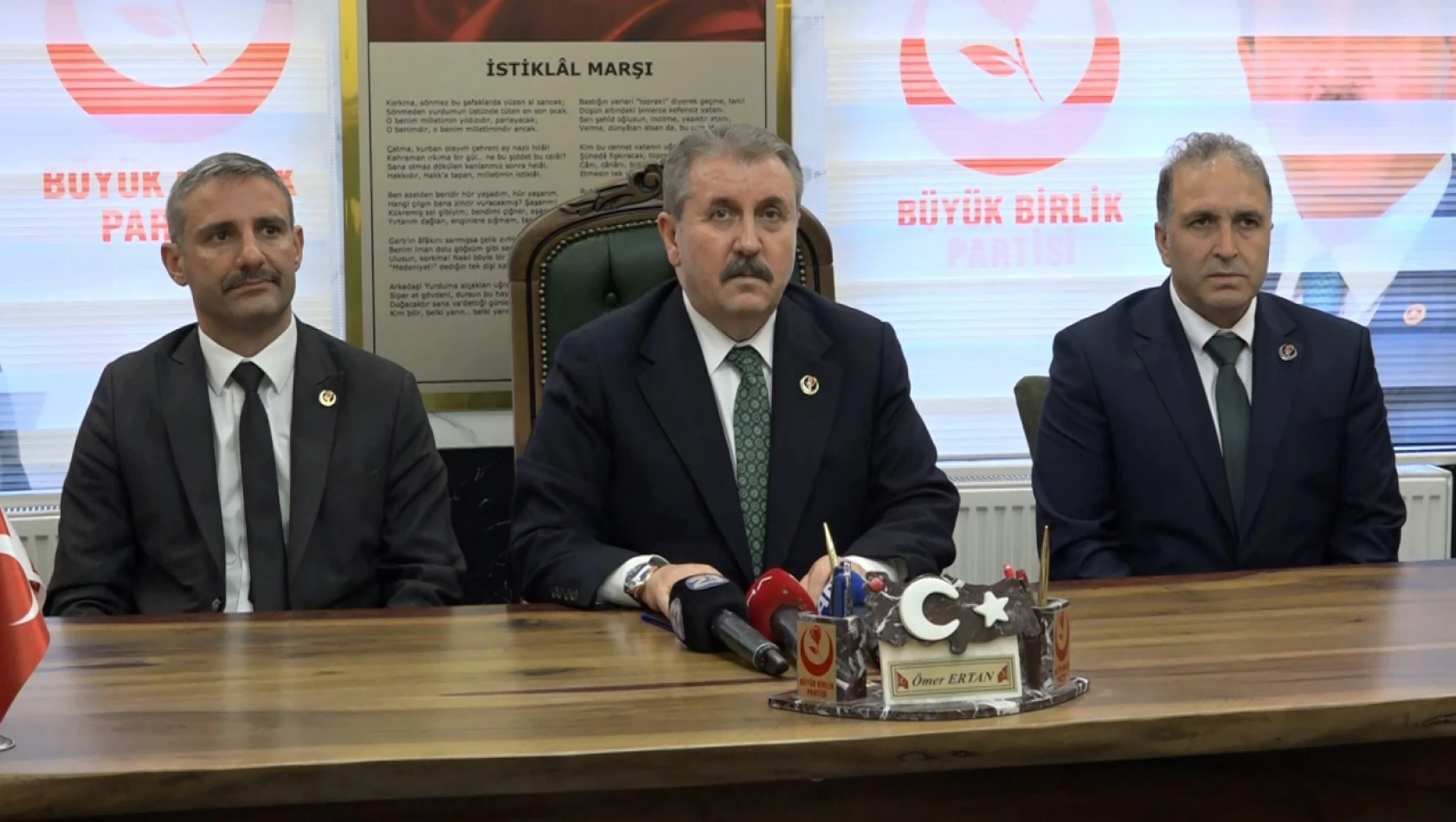 BBP Genel Başkanı Destici, Elazığ'a geldi