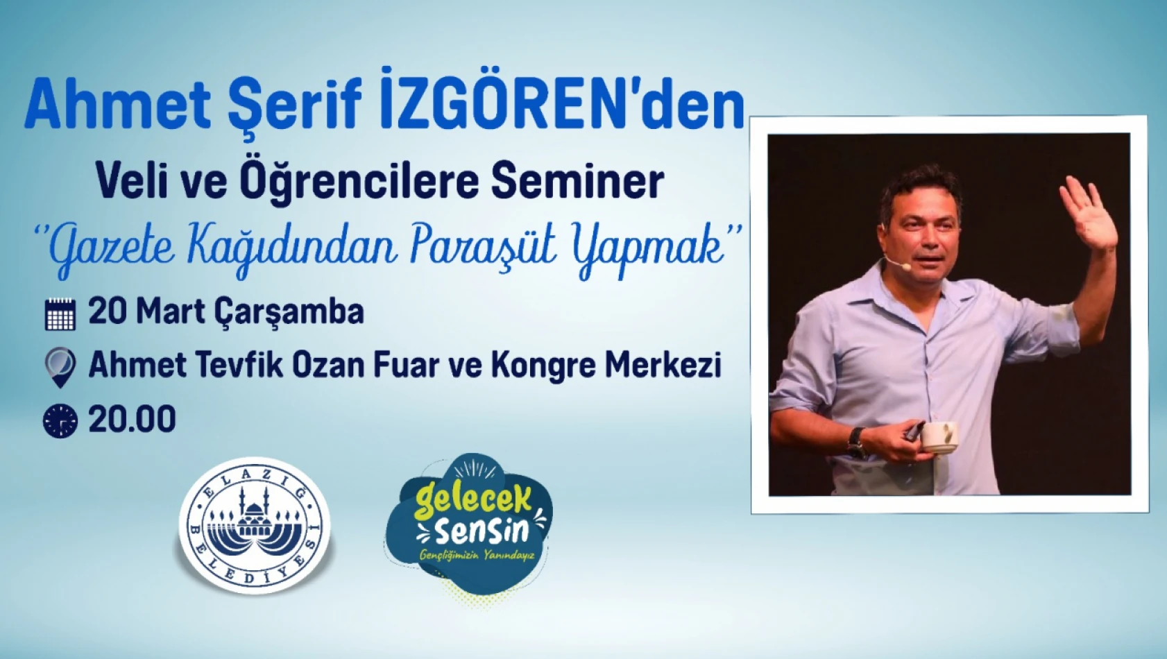 'Gazete kağıdından paraşüt yapmak' adlı seminer düzenlenecek