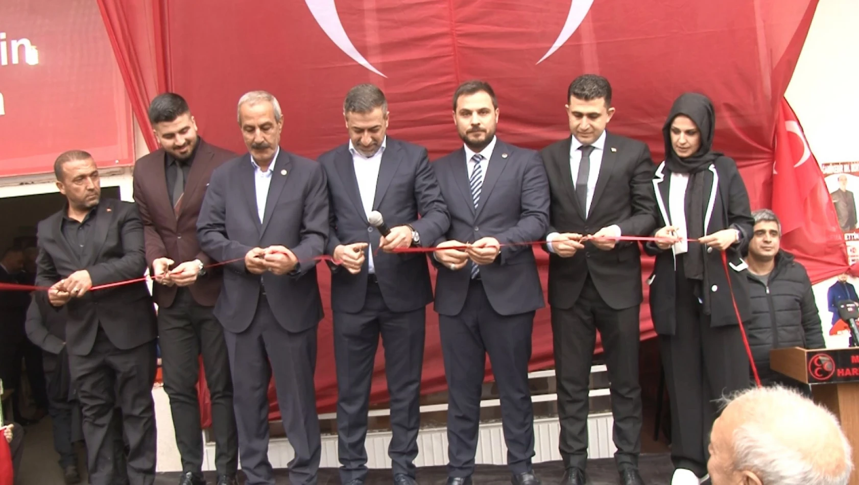 MHP Maden seçim iletişim merkezi düzenlenen törenle açıldı