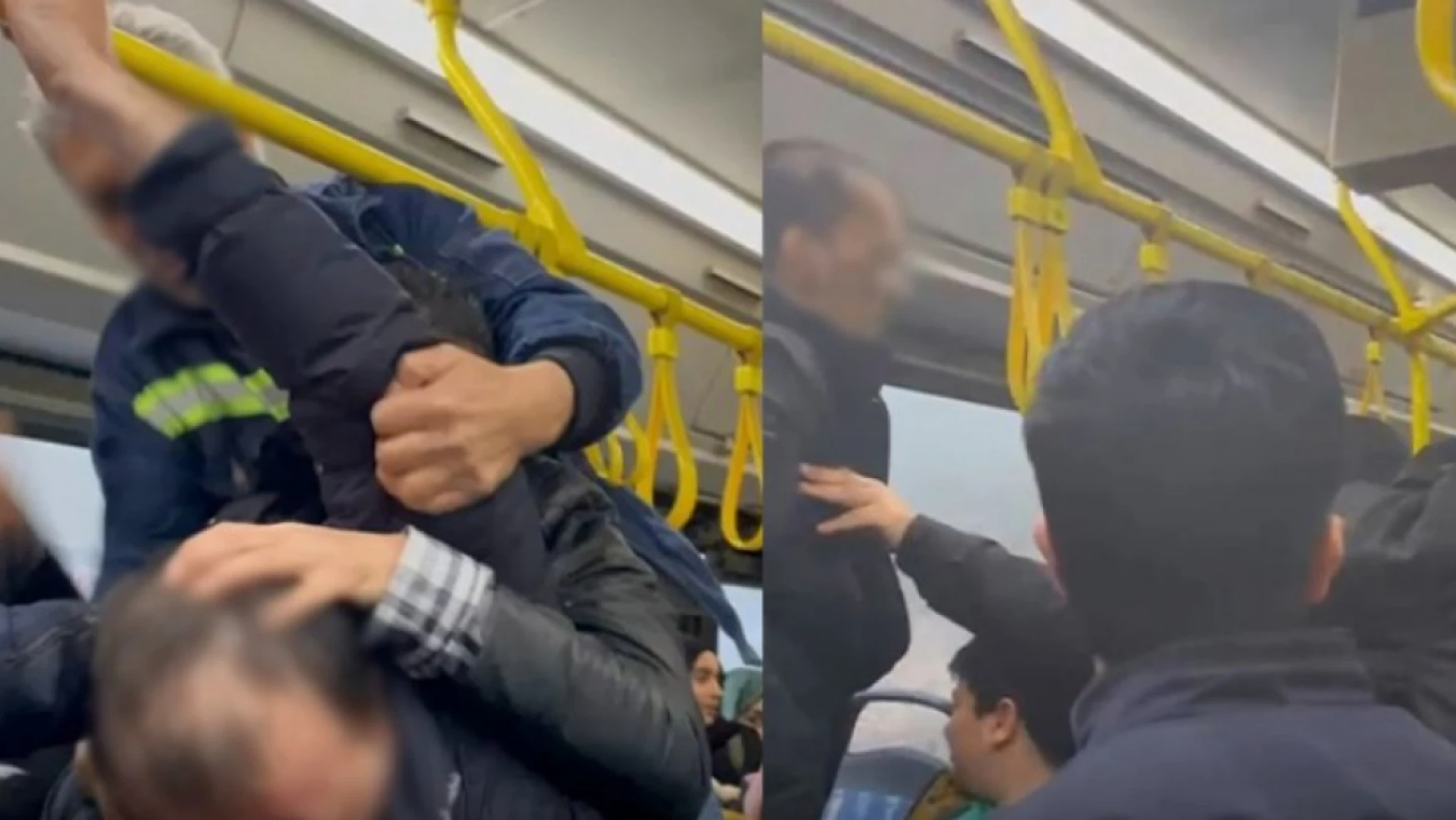 Bir yolcunun başka bir yolcunun cep telefonu ekranına bakması nedeniyle kavga