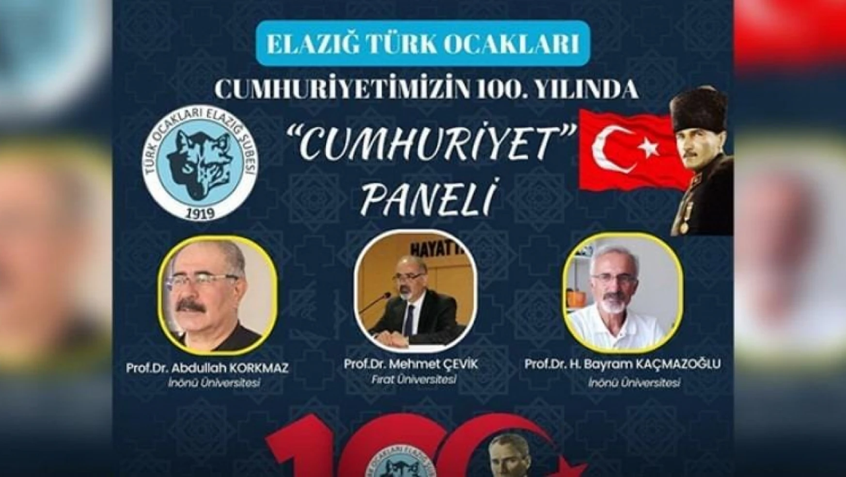 Elazığ'da 'cumhuriyet paneli' düzenlenecek