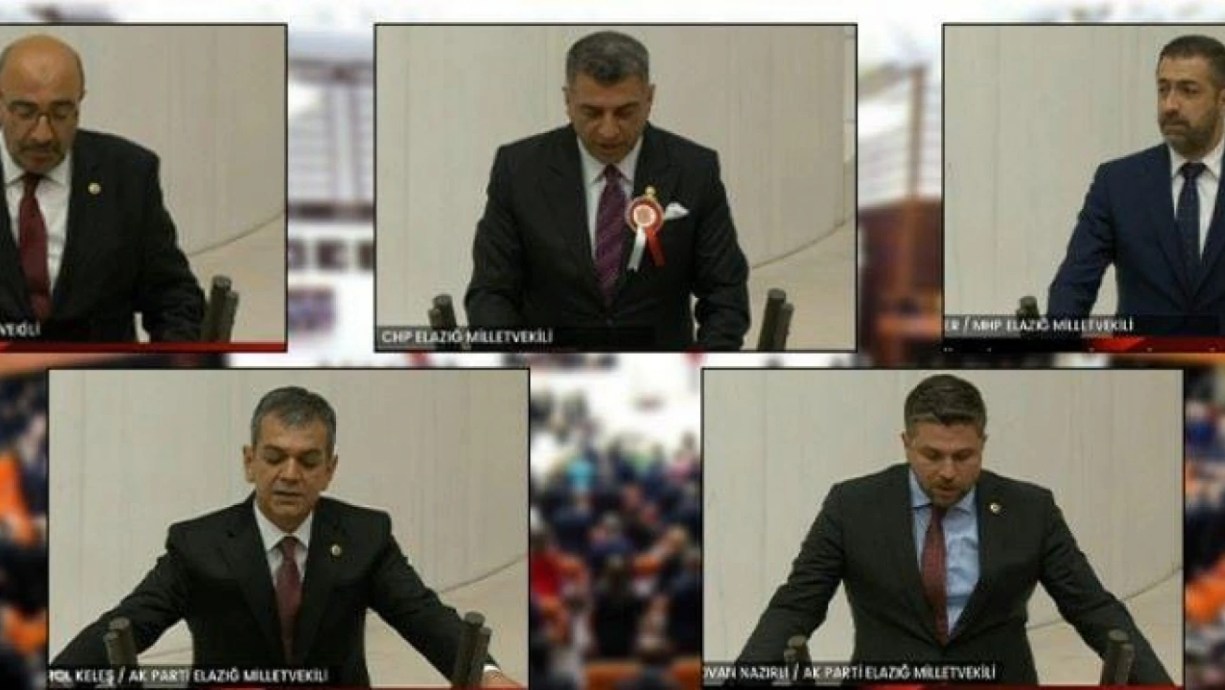 Elazığ milletvekilleri mecliste yemin etti