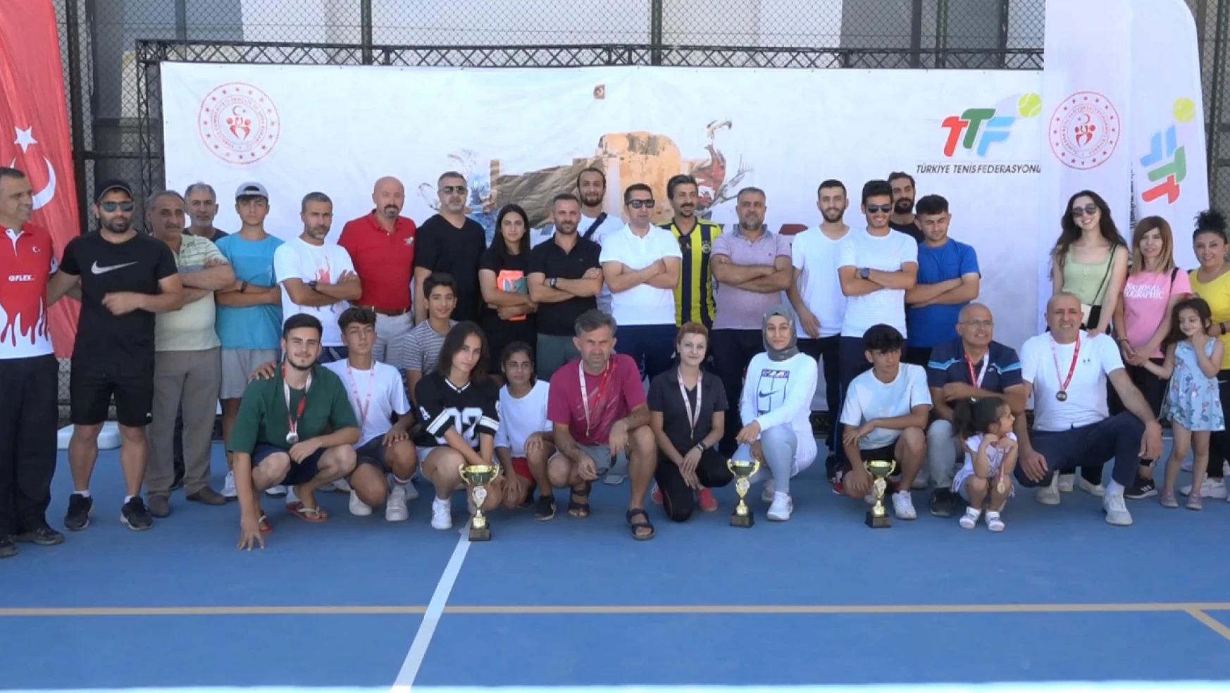 Harput cup tenis Turnuvası'nın ödül töreni gerçekleşti