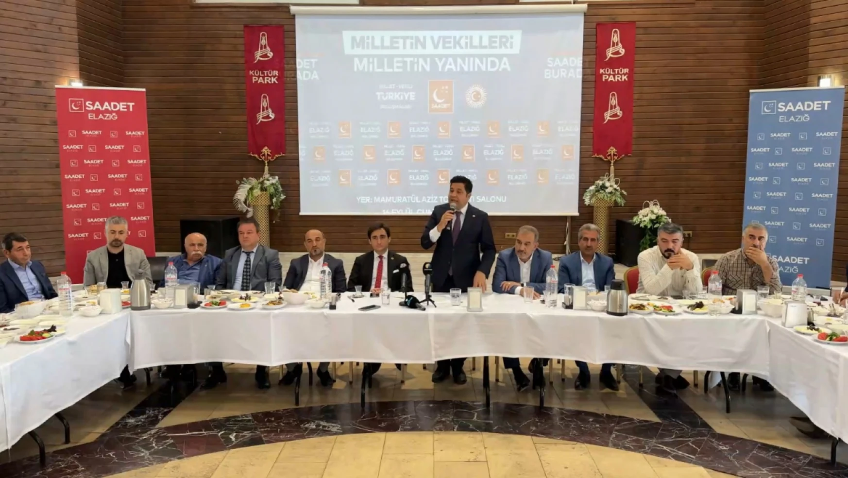 Saadet partisi grup başkan vekili kaya, Elazığ'da STK'larla buluştu