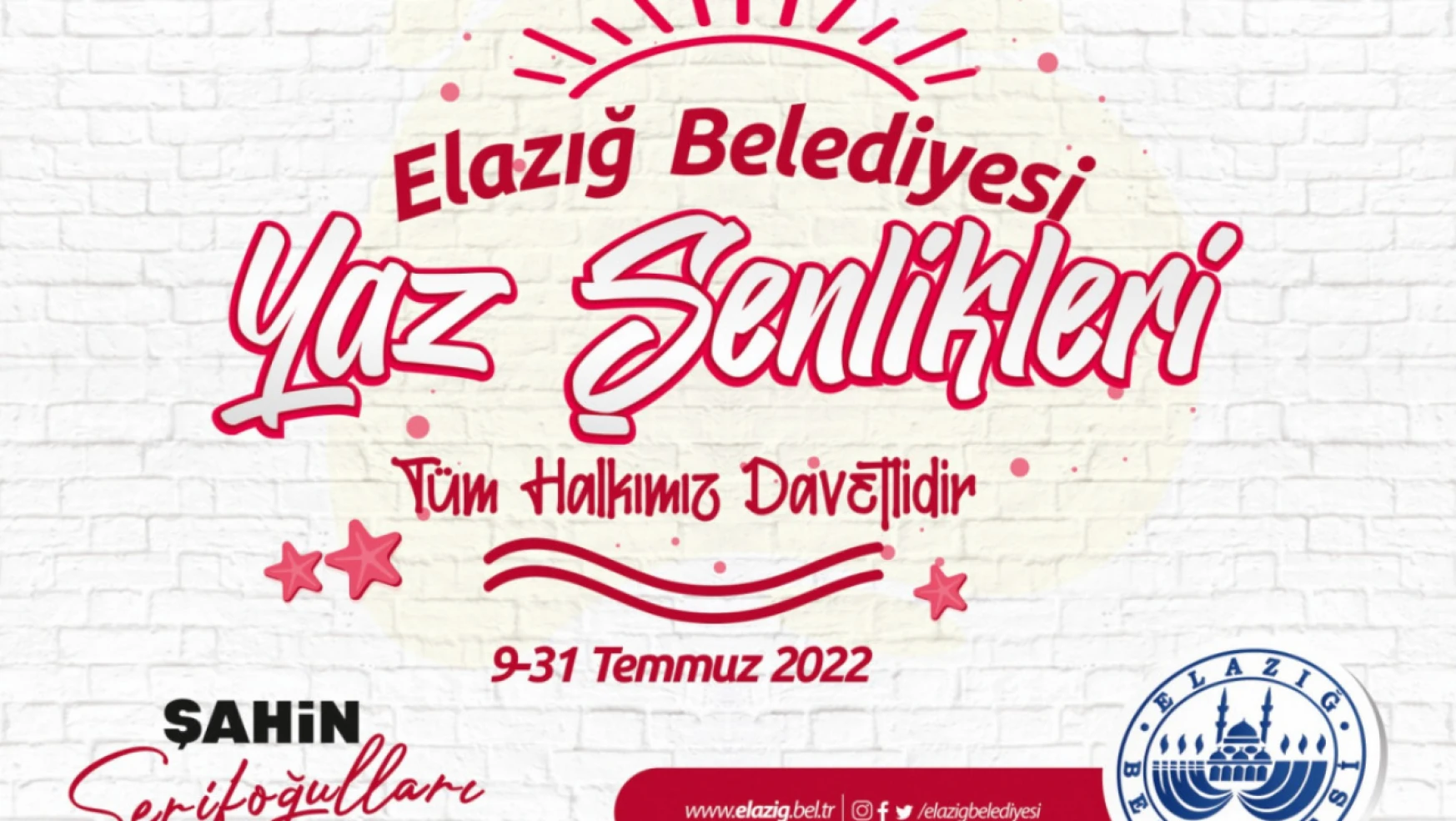 Sinan Akçıl, Elazığ belediyesi yaz şenlikleri'nde elazığlılarla buluşacak