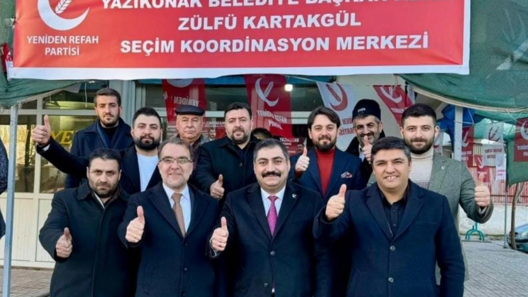 YRP Yazıkonak belediye başkan adayı Kartakgül'ün seçim çalışmaları
