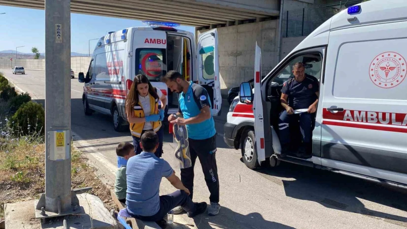 Elazığ'da karşı şeride geçen otomobil, kazaya neden oldu: 3 yaralı